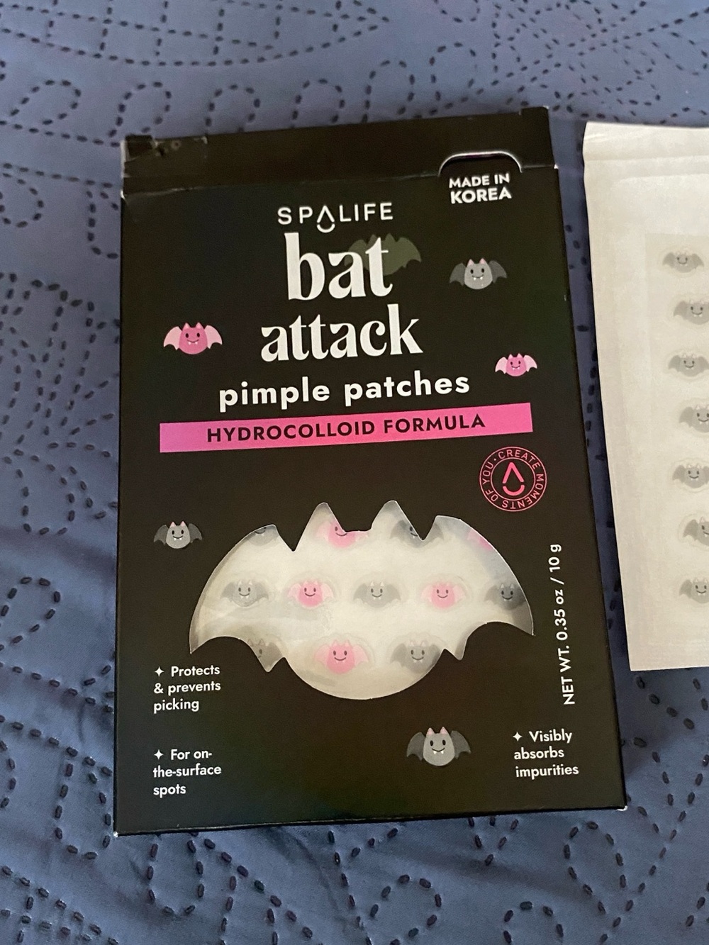 Alife Bat Attack Pink Pimple Patches - Hydrocolloid Acne Spot Treatment